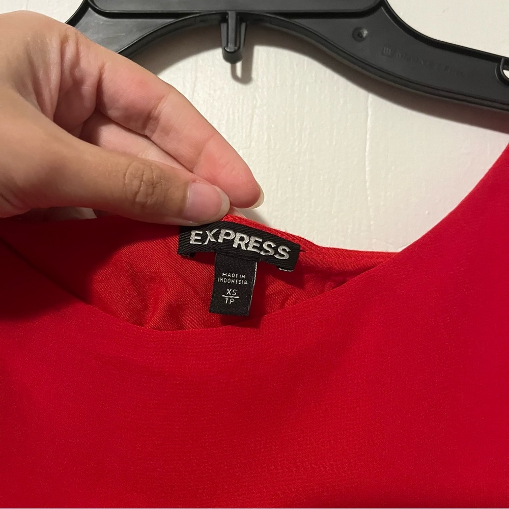 Express Red Blouse - Picture 3 of 3